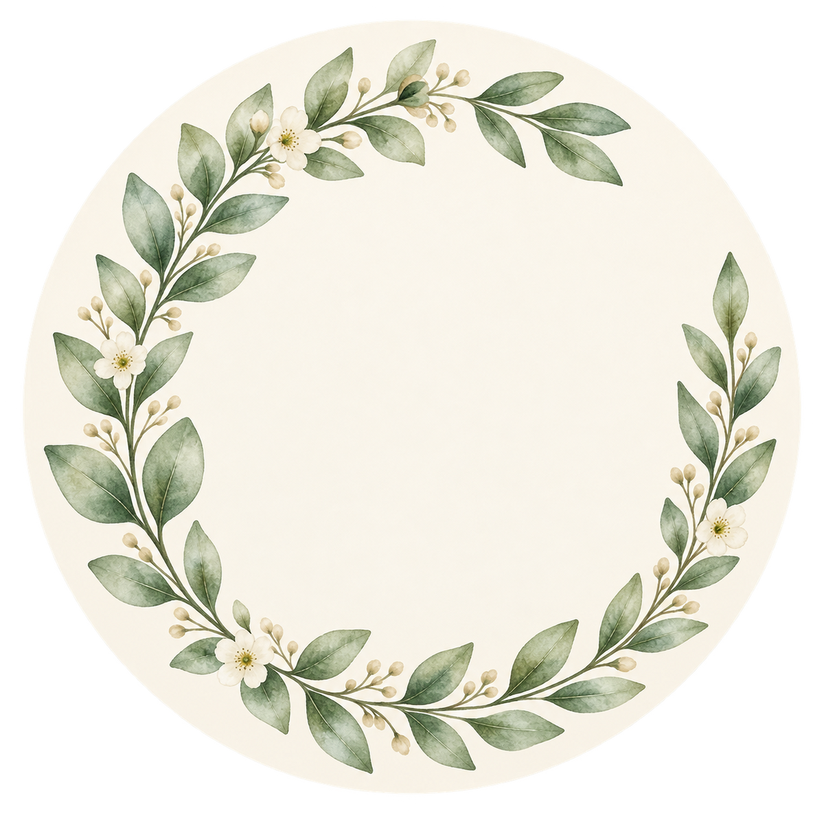 Customizable Botanical Favor Stickers | Custom Names, Date & Message