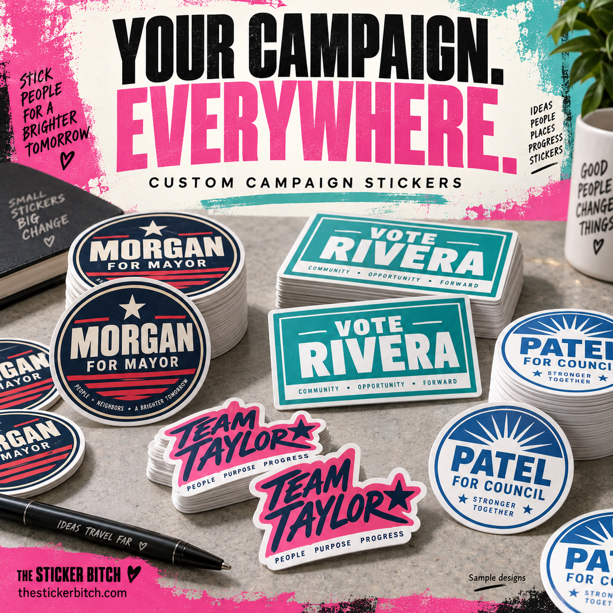 Custom Campaign Stickers | Political, Election & Candidate Stickers